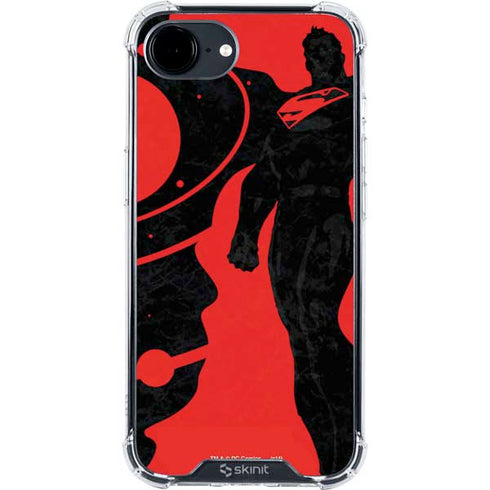 DC Comics Superman Silhouette Flying iPhone 16e Clear Case